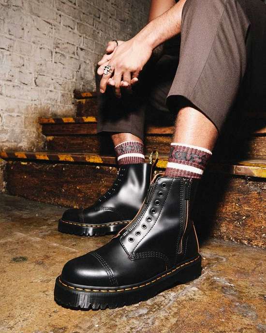 Botas Negras Dr. Martens 1460 Laceless Bex Mujer Negros MX-52867